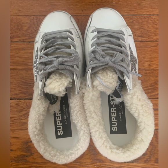 Golden Goose SuperStar Sabot Shearling Sneaker NIB, Auth - Picture 7 of 14